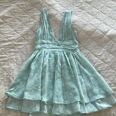 Nwt Size Small A&F Babydoll Light Blue/Green Dress!!! So Adorable Just Doesn’t Fit Me Anymore, Never Worn!!! Light Flowy Dress, Babydoll Hoco Dress, Light Blue Party Dress, Plaid Flannel Shirt Dress, Mermaid Board, Tartan Plaid Dress, Angel Sleeves Dress, Blue Green Dress, Chill Guy