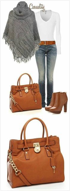 Nice neutral pairing and so versatile. Mode Over 50, Michael Kors Outlet, Handbags Michael Kors, Online Sale, Moda Fashion, Jet Set, Michael Kors Bag, New York Fashion