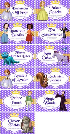 the princess and the frog name tags