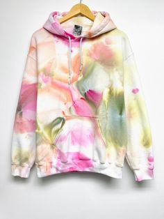 Individually hand dyed Tie-dye Hoodie, 7.8oz cotton/poly hoodie. Unisex/men's size. This style's dye colors flow wilder than I thought, so I uploaded various outcomes, variations may be bigger than other listings, but I love all the looks!  Now the listing title will be Abstract Art! Suggestions for improvement are appreciated. If not satisfied, please contact me. Acid Wash Hoodie With Relaxed Fit For Spring, Acid Wash Relaxed Fit Hoodie For Spring, Spring Tie Dye Hoodie With Drawstring Hood, Acid Wash Hooded Hoodie For Spring, Spring Tie-dye Hoodie Sweatshirt, Tie Dye Hoodie Sweatshirt For Spring, Spring Tie Dye Hoodie Sweatshirt, Cotton Tie Dye Hoodie For Spring, Cotton Tie-dye Hoodie For Spring