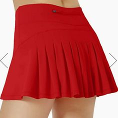 Bright Red Tennis Skort Or Skirt With Built In Shorts. See Pictures For Measurements. Running Skirts Like These Are So Nice In Hot Weather. 15 Cheap Pleated Pink Skort, Red Short Skort With Built-in Shorts, Red Skirted Bottoms With Pockets, Red High Waist Stretch Skort, Red Stretch High-waisted Skort, Red High-waisted Stretch Skort, Red Stretch Tennis Skirt, Red Stretch Casual Skort, Red Fitted High Waist Skort