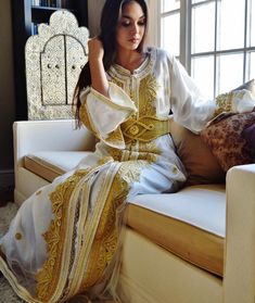 oooooooooooooooooooo ooo New Moroccan Luxury Caftan Kaftan Collection Indulge yourselves in one of our beautiful and authentic handcrafted luxury caftans. You can easily wear them to any parties, not to mention Moroccan Parties, events, weddings, or any special occasions where you would like to shine like a bohemian princess. We have passion in bringing women from all over the world to try out and to wear beautiful caftans, bring something special, new and inspiring into their lives. Wear caftan Moroccan Party, Moroccan Modern, White Kaftan, Glam Dress, Dress Kaftan, Long Kaftan, Moroccan Dress, Moroccan Caftan, Summer Gifts