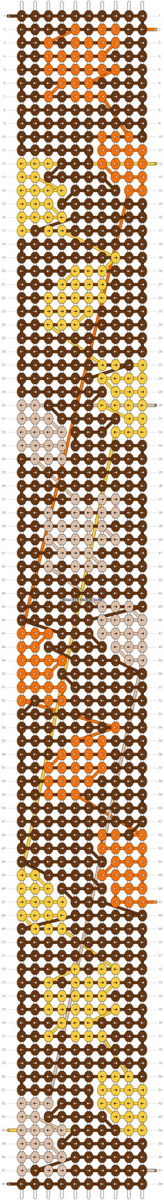 a cross stitch pattern with different colors and lines on the same fabric as shown in this chart