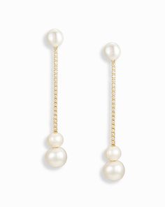 Introducing the Rory Drop Earrings, the definition of timeless elegance and sophistication, crafted meticulously and featuring lustrous pearls that embody purity and grace. These classic bridal earrings are designed to make any bride feel like royalty on her special day. Gold plate over brass Freshwater pearls Cubic zirconia accents Nickel- and lead-free Cheap Statement Pearl Drop Earrings, Luxury Pearl Earrings With Refined Style, Affordable Pearl Drop Earrings For Wedding, Pearl Jewelry Classic, Luxury Everyday Pearl Drop Earrings, Cheap Teardrop Pearl Statement Earrings, Elegant Teardrop Pearl Earrings, Cheap Statement Teardrop Pearl Earrings, Cheap Teardrop Statement Pearl Earrings