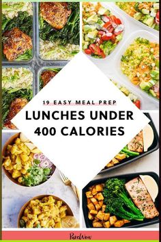 19 Easy Meal Prep Lunches Under 400 Calories #purewow #recipe #easy #diet #cooking #healthy #lunch #food Recipes Under 400 Calories, 400 Calorie Dinner, Meals Under 400 Calories, Meal Prep Lunches, Dinners Under 500 Calories, Easy Meal Prep Lunches, Meals Under 500 Calories, 300 Calorie Meals, 400 Calorie Meals