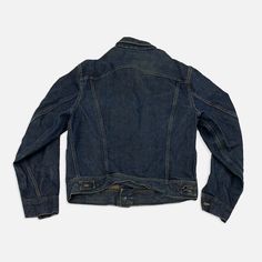 Lee Sanforized denim jacket 101-J Size: 44 regular 1950-60s chest-23” shoulder-6 1/2” sleeve-25” top to bottom-22” Vintage Selvedge Denim Blue Outerwear, Vintage Selvedge Denim Outerwear, Vintage Dark Wash Selvedge Denim Jacket, Vintage Fitted Selvedge Denim Jacket, Vintage Selvedge Denim Jacket For Fall, Vintage Selvedge Denim Jacket, Vintage Dark Wash Denim Jacket, Lee Denim Jacket, Lee Denim