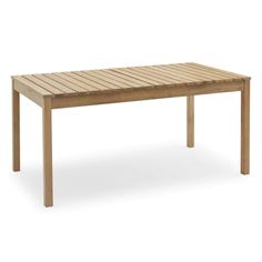 a wooden table on a white background