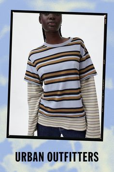 Better-than-basic BDG long sleeve tee in a pre-layered style. Designed in a relaxed, slouchy fit featuring crew neckline & short sleeve tee, with waffle-knit layered long-sleeves and hemline for an effortless vibe. Only at Urban Outfitters. Features BDG Ollie layered twofer tee Layered long sleeve tee Soft and stretchy knit Crew neckline and short sleeves with layered waffle-knit long sleeves Waffle-knit layered hemline Oversized, relaxed fit Tunic length Easy pull-over style UO exclusive Contents + Care 100% Cotton Machine wash Imported Size + Fit Model in Black is 5’9.5" and wearing size Small Measurements taken from size Small Chest: 41" Length: 26" | BDG Ollie Layered Twofer Tee in Green, Women's at Urban Outfitters Trendy Relaxed Fit T-shirt For Layering, Trendy Spring T-shirt For Layering, Cotton Sweatshirt For Layering, Fall Relaxed Fit T-shirt With Shirttail Hem, Cotton T-shirt For Layering, Fall Layering Cotton T-shirt, Blue Relaxed Fit T-shirt For Layering, Long Sleeve T-shirt For Casual Gatherings In Spring, Long Sleeve T-shirt For Layering With Relaxed Fit