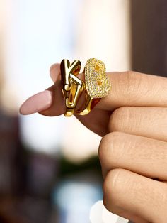 Add a signature touch to your ordinary ring stack with the Pavé Bubble Initial Ring — featuring the initial of your choice, turned sideways for an unexpected twist. Each letter is crafted in a fun, 3D-inspired bubble font. Choose your initial or that of a loved one and stack it every single day. Bubble Font, Last Day To Order, Bubble Ring, Ring Stack, The Bubble, Initial Ring, Every Single Day, The Last Day, Buying Jewelry