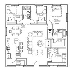 the floor plan for a two bedroom apartment with an attached kitchen, living room and dining area