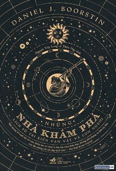 an image of the sun and planets with text in gold on a black background that says,