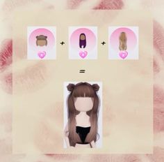 the doll has four different hair types