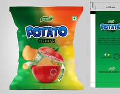 the packaging design for potato chips