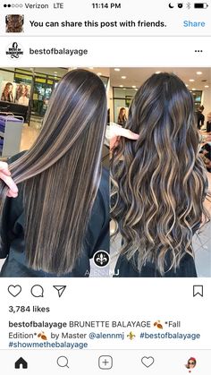 Medium Length Haircut, Brown Hair With Blonde Highlights, Hair Color Balayage, Hair Inspiration Color