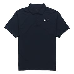 Nike Azul, Nike Polo, Pocket Shirt, Short Sleeve Polo, Blue Shorts, Shirt Sleeves, Dri Fit, Tennis, Navy Blue