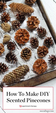 how to make diy pinecones for christmas