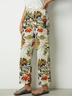 Hot Sale Collection | Women's Clothing Online for Sale - Azzlee Pants With Prints, Cotton Casual Pants, Casual Summer Pants, Cheap Pants, Floral Print Pants, Half Sleeve Blouse, Blouse Sale, Women's Bottoms, Casual Long Sleeve Shirts