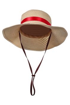 PRICES MAY VARY. Adult Straw Hat with String Costume Strawhats Red Ribbon Sun Hats Halloween Cosplay Props Material: Made from durable and lightweight materials, our Straw Hat is comfortable to wear and built to last.Bright color and clear pattern, high reduction for anime. Including: Straw Hat. Design: One size fits all adults, our Straw Hat includes an adjustable strap, allowing you to customize the fit for maximum comfort. It features a wide brim, providing both style and functionality. Occas Luffy Costume, Luffy Straw Hat, Straw Hat Luffy, Monkey Costumes, Photography Birthday, Pirate Hat, Costume Anime, Beach Hats, Pirate Hats