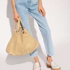 Woven From Raffia, This Model Features Two Short Handles, Detachable And Adjustable Faux Leather Shoulder Strap As Well As One Internal Compartment With One Slip Pocket. Perfect For On The Go Throw In Your Beach Sarong, Spare Sandals And Sunglasses! This Versatile Purse Can Be Worn On The Shoulder Using The Attached Straps Or On The Crook Of The Elbow. Must Have For On The Boat Or In The Sun! Color: Beige Fabric: Woven Raffia Leather Trim Tie Closure Patch Interior Pocket Adjustable Shoulder Strap Unlined Weight: 23oz / 0.65kg Made In Italy Like New Perfect Condition Height: 11.8in / 30cm Length: 23.6in / 60cm Depth: 7.5in / 19cm Strap Drop: 16.25in / 41cm Handle Drop: 6in / 15cm Versatile Summer Straw Bag With Removable Pouch, Spring Vacation Hobo Bag With Double Handle, Chic Beige Hobo Bag For Beach, Chic Natural Hobo Bag For Beach, Summer Natural Hobo Bag With Removable Pouch, Natural Hobo Bag With Removable Pouch For Summer, Versatile Bucket Bag With Removable Pouch For Beach, Chic Beach Hobo Bag With Braided Handles, Chic Hobo Bag With Braided Handles For Vacation