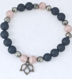 Sunstone, Matte Black Onyx and Pyrite with Lotus Charm Healing Crystal Bracelet by Soul Sisters Designs Lunar Eclipse Tonight, Full Moon Lunar Eclipse, Moon Lunar Eclipse, Crystal Lattice, Pyrite Bracelet, Beaded Braclets, Moon Water, Making Bracelets, Crystals Healing Properties