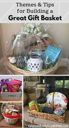 a basket filled with lots of different items