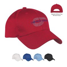 100% Polyester jersey mesh cap. 6 panel, low profile. Structured crown and pre-curved visor. Adjustable self-material strap with Velcro (R) closure. Corporate Apparel, Corporate Logos, Sports Advertising, What Is Marketing, Trade Show Giveaways, Marketing Budget, Corporate Logo, Mesh Cap, Direct Marketing