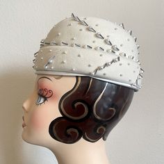 Oleg Cassini Hat. Vintage 1950’s-60’s Pill Box Style Beautiful Cream Wool, Satin & Ribbon Lining. Decorated With Small & Medium Pearls & Beads. Union Made In Usa! **No Moth Bites And Is Very Clean. **In Excellent Condition. One Medium Pearl And Bead Missing But Could Be Easily Replaced. **From A Smoke Free Home. **Only Worn A Couple Times. **Stored In Enclosed Bag. Measurements: 8” In Circumference. Please Ask Any Questions Pill Box Hat Wedding, Ivory Pillbox Hat, White Pillbox Hat, 1950s Pillbox Hat, Fur Pillbox Hat, Pill Box Hat, Box Hat, Oleg Cassini, Bag Measurements