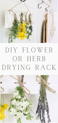 dried flower hanging with step - by - step instruction video