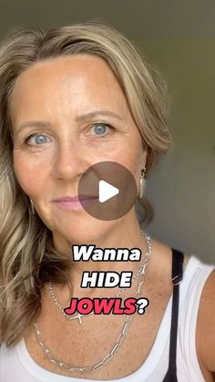 Hiding Sagging Jowls, How To Hide Saggy Jowls With Makeup, Make Up To Hide Jowls, Makeup For Jowls, Tighten Jowls Sagging Skin, Contouring For Jowls, Contour For Jowls, How To Contour Jowls, Get Rid Of Jowls The Face