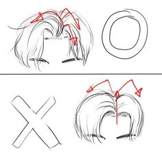 Korean Art Reference, Semi Realistic Hair Tutorial, Drawing Poses With Hair, Manga Drawing Reference, Art Styles Names, Manhwa Art Style Tutorial, Hair Drawing Tips, Hair Drawing Reference Male, How To Draw Hairstyles