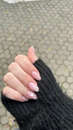 #nails #nailsinspo #nailsdesign#pink #pinknails #bow #heart #fallnails Cute Classy Nails, Milky Pink Nails, Soft Dreamy Aesthetic, Pink Nails Opi, Bow Nail Designs, Disney Charm, Pink Designs, Milky Pink