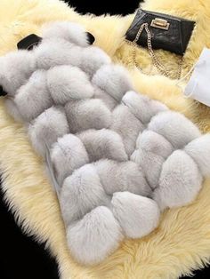 Fur Waistcoat, Pink Faux Fur Coat, Patchwork Vest, Wool Jackets Women, Slim Vest, Long Puffer Coat, Long Winter Coats, Pink Faux Fur, Faux Fur Vest