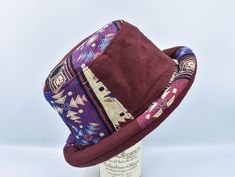 Bucket Roll Brim Boho Hat Thai Hill Tribe Fabric for festivals Funky looking Hippie Hat as in the picture. Great for both men and ladies. Fully lined with 100% cotton. Size - fairly large! Circumference of headband is 23 inches at widest part at the bottom, so will fit head between 23 inches and 25 inches by adjusting ride height and its own elasticity. Photos As the hats are individual and handmade, due to fabric placement each hat may vary slightly from the pictures. You will get a hat in the Brown Bucket Hat For Festival, Brown Bucket Hat For Festival, One Size, Adjustable Brimmed Hats For Music Festival, Adjustable Red Bohemian Bucket Hat, Bohemian Fitted Sun Hat With Short Brim, Fitted Bohemian Sun Hat With Short Brim, Adjustable Top Hat With Short Brim For Festivals, Red Bohemian Bucket Hat, Brown Wide Brim Bucket Hat For Festival