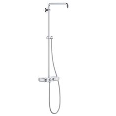 the shower head and handset are connected to each other with an adjustable arm spout