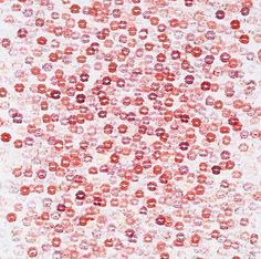 an image of red and white dots on a white background