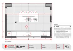 the floor plan for a kitchen with an oven, sink and countertop area is shown