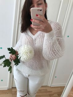 "This model of the hand knitted mohair jumper in white color is soft and comfortable. Women cable knit pullover will look perfect as part of your casual look. This cable knit sweater made from high quality mohair yarn. The white color of this sweater would look perfect at any time of the year. Great choise for gift ;) YARN: 70% mohair, 30 % acryliс More sweaters here: https://etsy.me/2xT27Na SIZES: XS: widht 45 cm (17,7\"), Lenght - 60 (23.6\") S: widht 48 cm (18,8\"), Lenght - 60 (23.6\") M: wi Hand Knitted White One-size Sweater, White Mohair Knitted Sweater, Chic White Mohair Sweater, White Hand-knitted Acrylic Sweater, Cozy Winter White Mohair Sweater, Knit Mohair Sweater, Mohair Sweater Knit, Mohair Jumpers, Women Sweaters Winter