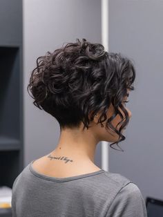 21 Trendy Ideas for Short Curly Hair with Layers in 2025 Long Pixie Haircut For Curly Hair, Short Hair With Layers And Bangs, Ideas For Short Curly Hair, Short Curly Hair With Layers, Curly Hair With Layers, Curly Purple Hair, Short Curly Bob Haircut, Bob Bangs, Longer Pixie Haircut