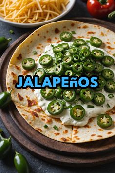 A photo of a  Jalapeños which is a type of Sides for Quesadillas Fajita Sides, Chicken Fajita, Chicken Fajitas