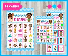 moana and her friends printable game for kids to play on the beach or in the pool