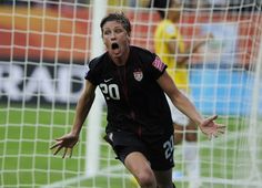 a female soccer player making a funny face