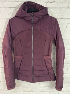 #ad Find ideas and inspiration for $228 Lululemon Down for it all jacket size 6 Burgundy Adobe Goose Down, Fashion Women's Jackets Puffer Jacket, Running Errands, Down Jacket, Stay Warm