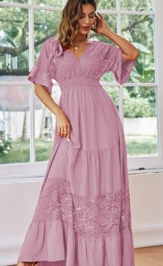 Women Dresses Solid Lace Tulle Fishnet Boho Vacation Elegant Regular A Line Dress Maxi Dress Tiered Dress - White,XL Spring V-neck Dress With Lace Sleeves, V-neck Lace Patchwork Dresses For Vacation, Pink A-line Dress With Lace Patchwork, V-neck Vacation Dress With Lace Sleeves, Pink Non-stretch Dress For Brunch, Flowy Midi Lace Dress, Flowy Lace Midi Dress, Casual Fitted Lace Patchwork Maxi Dress, Casual Fitted Maxi Dress With Lace Patchwork