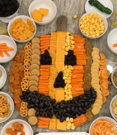 a table topped with lots of different types of food