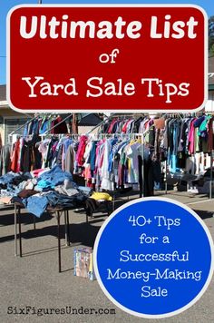 the ultimate guide to yard sale tips