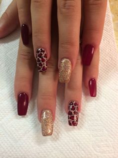 Acrylic Powder Systems Collection (paid link) Click image for more details. #nailsacrylic em 2022 | Unhas bonitas, Unhas desenhadas, Unhas decoradas Winter Nails Gel, Cheetah Nail Designs, Cheetah Print Nails, Maroon Nails, Cheetah Nails, Her Nails, Print Nails