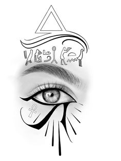 an eye with the word wisk krav written on it's side