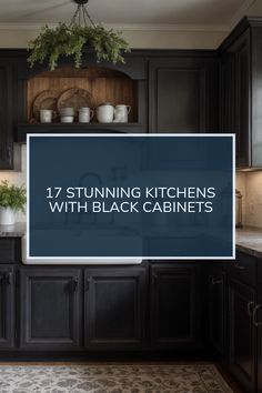 A collection of 17 kitchens displaying trendy black lower cabinetry, featuring graceful vintage accents and inviting farmhouse sinks. This pin showcases ways to incorporate bold cabinetry into your heart of the home. Lower Cabinets