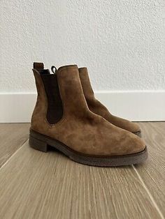 Paul Green Brown Suede Chelsea Boot Women's Sz 4.5 UK / 7 US  | eBay Green Chelsea Boots, Brown Suede Chelsea Boots, Suede Chelsea Boots, Chelsea Boots Women, Paul Green, Chelsea Boot, Brands Outlet, Green Brown, Brown Suede