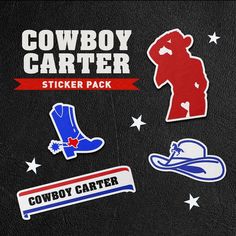 🐎 Cowboy Carter Sticker Pack #beyonce #cowboycarter #stickers #beehive #kpology #kpmadeit Beyonce Drawing, Music Scrapbook, Queen Bey, Vintage Graphic Design, The Cowboy, April 16, Carters Baby